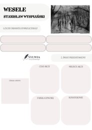 📒Notatnik maturalny „Wesele" Stanisław Wyspiański