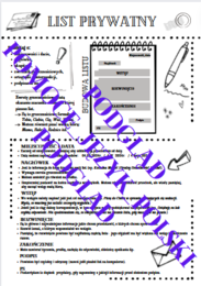 List prywatny - jak napisać - formy wypowiedzi - wklejka
