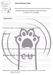 Karty Pracy z odpowiedziami do lektury „Cukierku, ty łobuzie!” Waldemara Cichonia