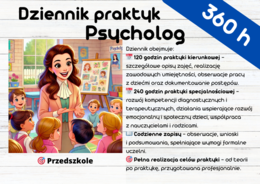 Dziennik Praktyk na kierunku Psychologia! - 360 h - Przedszkole