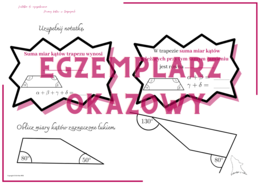 Miary kątów w trapezach - notatka do uzupełnienia