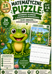 Matematyczne puzzle – dodawanie ułamków o jednakowych mianownikach | klasy 4–6 | PDF