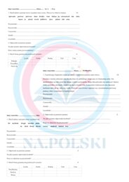 Kartkówka z odmiennych części mowy - Grupa A, B oraz poprawa