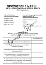 Kartkówka - Opowieści z Narnii. Lew, czarownica i stara szafa