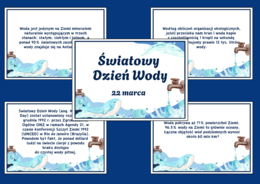 DZIEŃ WODY - Fakty o wodzie - ciekawostki – wiosna - gazetka – biblioteka – świetlica – 13 stron – wersja 1