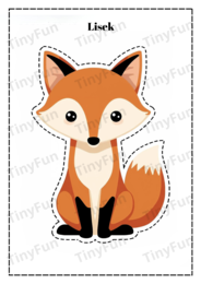 🌲🐾 Zwierzęta Leśne – Wycinanki dla Dzieci | 20 Uroczych Postaci