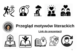 Przegląd motywów literackich - powtórka przed egzaminem ósmoklasisty