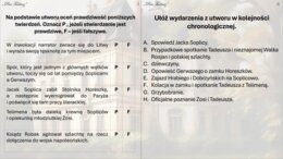 "Pan Tadeusz" stacje zadaniowe.