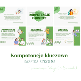 Kompetencje kluczowe - gazetka szkolna / scenariusz lekcji