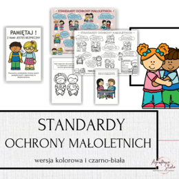 Standardy Ochrony Małoletnich - plakat + obrazki
