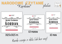Narodowe Czytanie 2024 ("Kordian" J. Słowackiego) - plakat