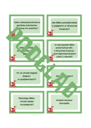 Pokoloruj domek hobbita i Arcyklejnot (kodowanka na podstawie Hobbita)