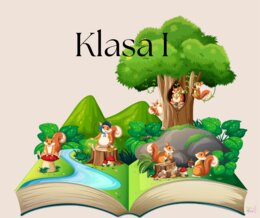 Klasa 2 - witacz, tabliczka na drzwi sali lekcyjnej