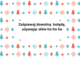 karty, integracja, święta, zabawa, 17 fiszek z zadaniami