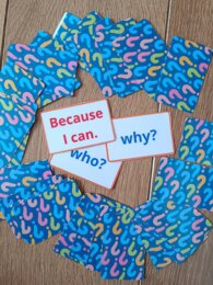 Wh-words - tworzenie pytań (karty do 5 gier)