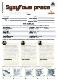 Syzyfowe prace Stefana Żeromskiego – Karta pracy do egzaminu ósmoklasisty