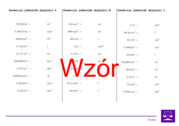 Konwersja jednostek objętości | matematyka | 26 kolumn