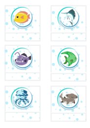 ZNACZKI PRZEDSZKOLNE. ZWIERZĘTA MORSKIE. CZĘŚĆ I.