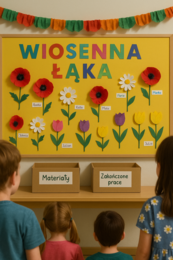 Kwiaty z bibuły "Wiosenna Łąka"