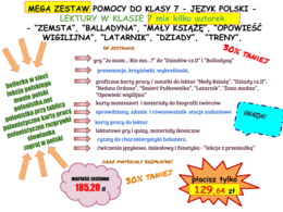 Zestaw do klasy 7 - język polski