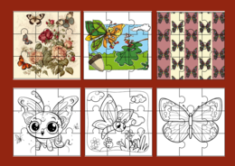 DZIEŃ MOTYLA – PUZZLE – 17 obrazków
