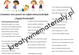 Scenariusz na Zakończenie Przedszkola "Żegnaj Przedszkole"