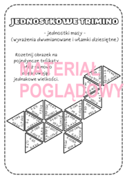 TRIMINO - zamiana jednostek masy (wyrażenia dwumianowane i ułamki dziesiętne)
