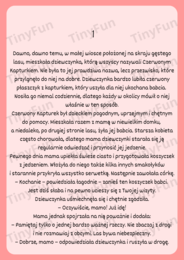 Czerwony Kapturek – bajka, kolorowanki i teatrzyk dla dzieci 🎭📖