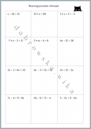 Rozwiązywanie równań