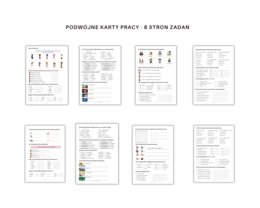 Everyday grammar: to be, articles, plural, grade 4, worksheet, job professions. Gramatyka dla klasy 4, podwójne karty pracy z ćwiczeniami na odmiane czasownika to be, zdania twierdzące, przeczenia, pytania, krótkie odpowiedzi, rozróżnianie liczby mnogiej