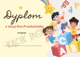 DYPLOMY NA DZIEN PRZEDSZKOLAKA 💜