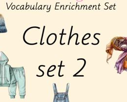 Zestaw kart obrazkowych: CLOTHES SET 2