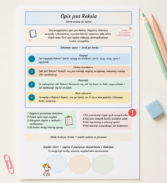 Opis psa Reksia – karta pracy do opisu