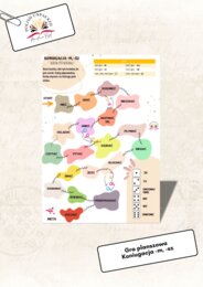 Gra planszowa koniugacja -m, -sz, czasownik, język polski jako obcy poziom A1