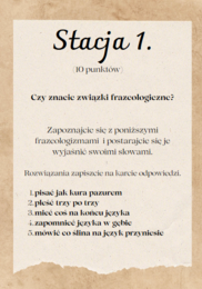 STACJE ZADANIOWE Międzynarodowy Dzień Języka Ojczystego kl. 4-6