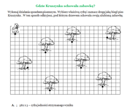 Matematyka. Gdzie Kruszynka schowała zabawkę?