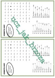 Jednostki masy, kodowanie, karta pracy, klasa 4