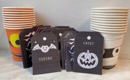 Halloween - straszne części mowy - dopasowywanka