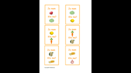 Warzywa i owoce - gra typu dobble oraz Kto ma, ja mam