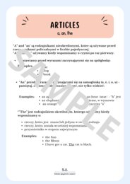Gotowe karty pracy – „A, An, The” w praktyce! 📚