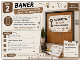 Scenariusz lekcji matematyki z kartami pracy dla grup | Pole prostokąta. Jednostki pola | Klasy 6–7|Misja: Remont sali matematycznej