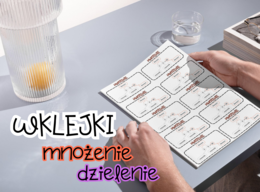 Wklejki do zeszytu - mnożenie i dzielenie