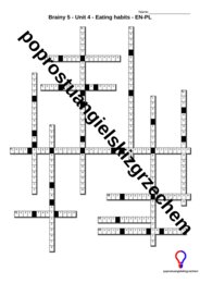 Brainy 5 – Unit 4 – krzyżówki