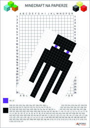 Kodowanka- minecraft, dyktando graficzne, klasy 1-3