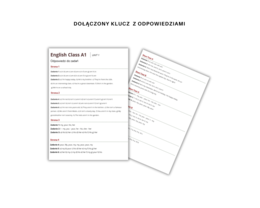 Gramatyka klasa 4: Czasownik to be + przymiotniki dzierżawcze. Na podstawie podręcznika English Class A1 Unit 1