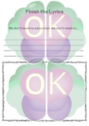 🎶✍️ Re-Mix the Lyrics – Finish, Draw & Create! | Part 2