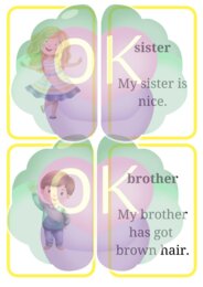 Zestaw Flashcards dla Dzieci – Kolory, Zwierzęta i Rodzina (38 stron)