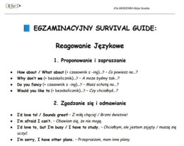 Egzamin Ósmoklasisty – Funkcje Językowe