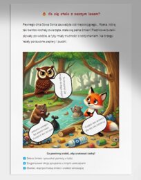 Bajka ekologiczna. Historia o bohaterach ratujących las i rzekę.