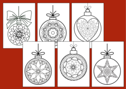 BOŻE NARODZENIE - MANDALA – zima – kolorowanka – biblioteka – świetlica – gazetka – mandale – 20 szt. - wersja 2